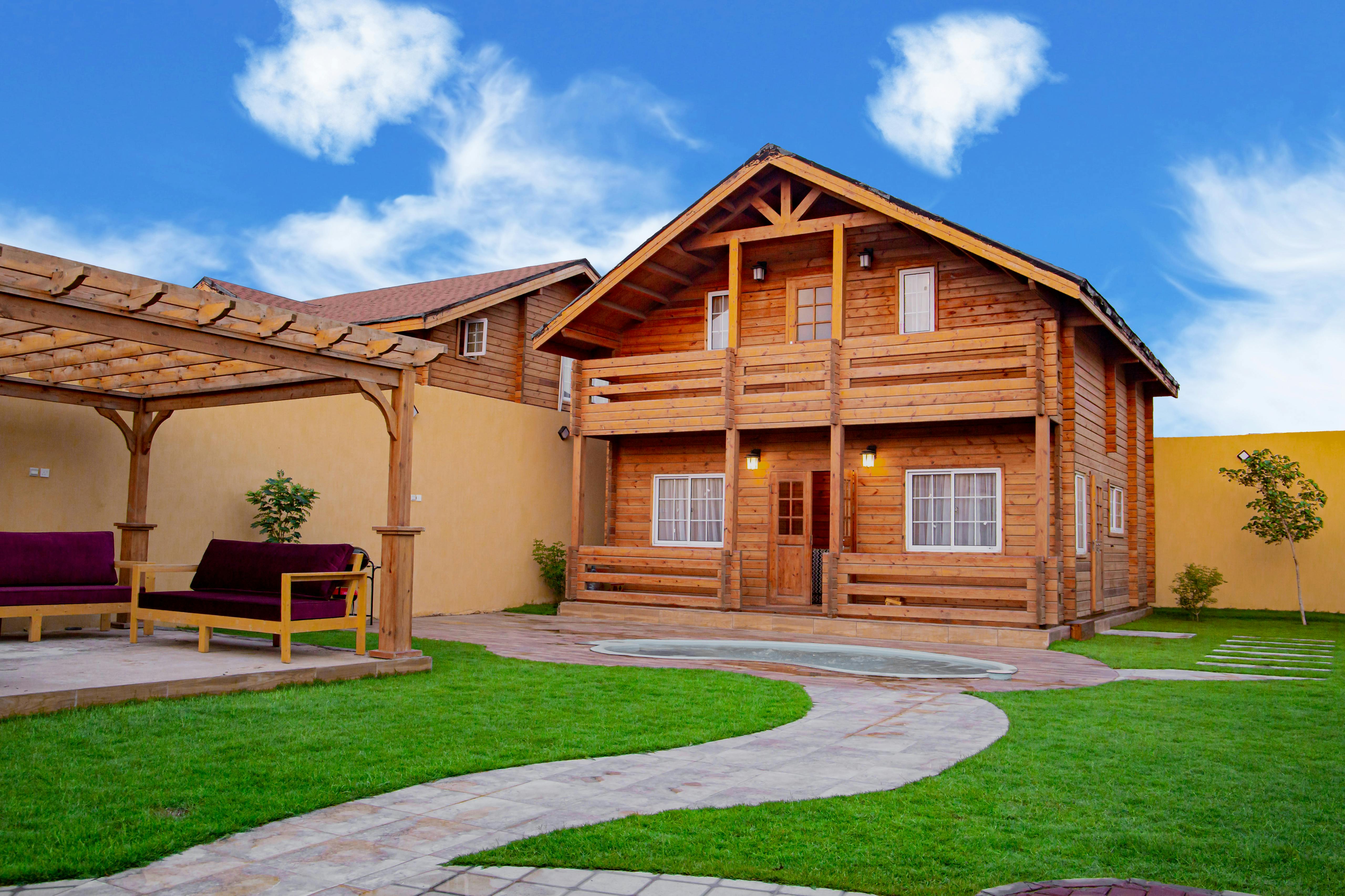 Finished exterior deck work